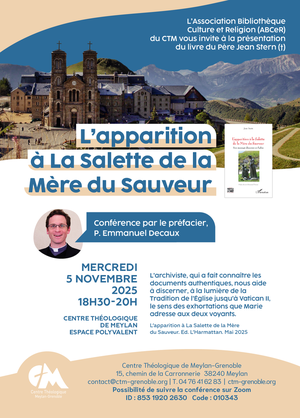 L'apparition à La Salette de la Mère du Sauveur